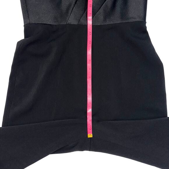 Jay Godfrey Black Strapless Pleated Satin Jumpsuit Size 6 - Picture 12 of 15